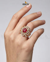Aurelia Cluster Bold Gems Ring