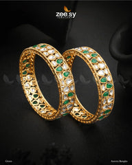 Aurora Bangles Green - Zeesy Jewellery