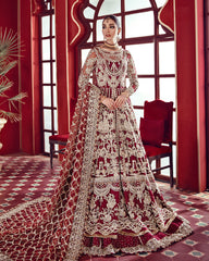 Shehrnaaz By Gulaal Unstitched 3 Piece Bridal Suit-Serat B-2