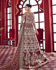 Shehrnaaz By Gulaal Unstitched 3 Piece Bridal Suit-Serat B-2