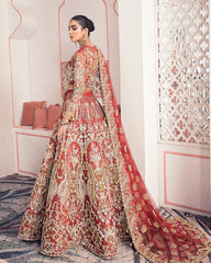 Shehrnaaz By Gulaal Unstitched 3 Piece Bridal Suit-Zubia B-3