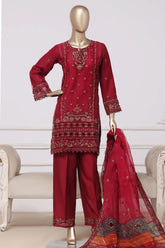 Mahpara By Sada Bahar Stitched 3 Piece Festive Formal Vol-01 Suit-B-37 MAROON
