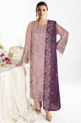 Sangeet by Ramsha Unstitched 3 Piece Chiffon Vol-04 Suit-B-406