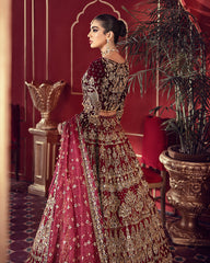 Shehrnaaz By Gulaal Unstitched 3 Piece Bridal Suit-Husna B-5