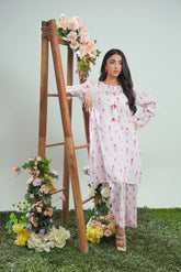 Dhaga Stitched 2 Piece Lawn Suit-Matching separate 0049