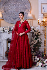 Kalidaar Frocks By Asma & Sidra Stitched Formals Suit-Mushaq