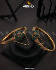 BANGLES-0507 Green - Zeesy Jewellery