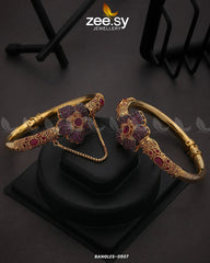 BANGLES-0507 Red - Zeesy Jewellery