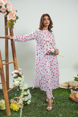Dhaga Stitched 2 Piece Lawn Suit-Matching separate 0041