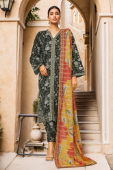 Bin Saeed Stitched 3 Piece Luxury Front Open Cutwork Collection'2025-SM-2083-Black