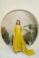 Manahils Stitched Formals Sw 04-Mustard