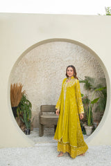 Manahils Stitched Formals Sw 04-Mustard
