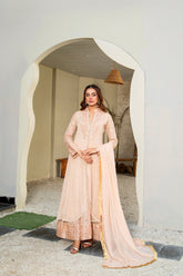 Manahils Stitched Formals K-147-Peach