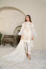 Manahils Stitched Mlt-01-Off White