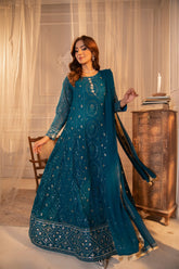Manahils Stitched Formals Kurti 098