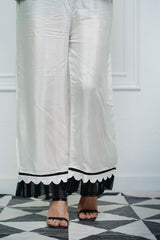 Tng By MD Stitched Trouser Collection-Trouser-Raw Silk White