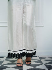 Tng By MD Stitched Trouser Collection-Trouser-Raw Silk White