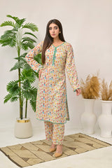 Silcot Stitched Summer Collection'2025-BloomEase - Printed Pastel Lawn Set