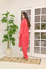Silcot Stitched Summer Collection'2025-The Coral Sprig Kurta Set
