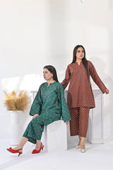 Silcot Stitched Summer Suit-Petal Whispers Polka Dot Set