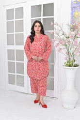 Silcot Stitched Summer Collection'2025-Spring Fling Scarlet Co-ord
