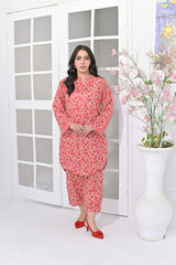 Silcot Stitched Summer Collection'2025-Spring Fling Scarlet Co-ord