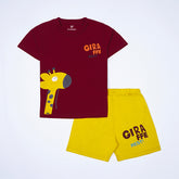 Kjunction Boys Half Sleeves 2 Piece Suit