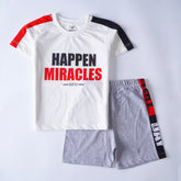 Kjunction Boys Half Sleeves 2 Piece Suit