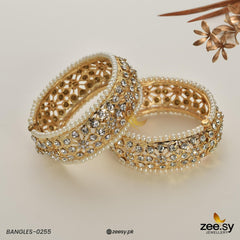 BANGLES-0255 White - Zeesy Jewellery