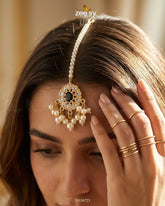 Zeesy-Bella Glow Faux Pearl Bindiya