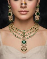 Zeesy-Bella Triple Layer Necklace Set