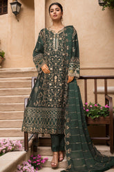 Bin Saeed Stitched 3 Piece Fancy Formals Suit-Owsc-2295-Green