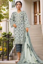 Bin Saeed Stitched 3 Piece Luxury Front Open Cutwork Collection'2025-SM-2081-Off White