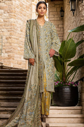 Bin Saeed Stitched 3 Piece Luxury Front Open Cutwork Vol-03 Collection'2025-SM-2157-Lemon