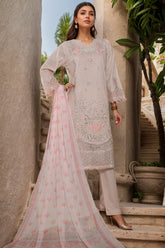Bin Saeed Stitched 3 Piece Plain Lawn Vol-01 Suit-LF-2281-Skin