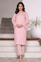 Bin Saeed Stitched 2 Piece Co Ords Cotton Vol-03 Suit-WC-2472-Pink