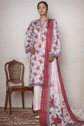 Bin Saeed Stitched 3 Piece Printed Cotton Vol-03 Suit-WC-2413-Skin