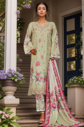 Bin Saeed Stitched 3 Piece Exc Emb Lawn Vol-02 Collection'2025-SM-2100-Pista