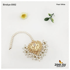 BINDIYA-0062 Pearl White - Zeesy Jewellery