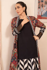 Morganite By Stitch Vibes Stitched Skirts Suit-Black Sequence Skirt
