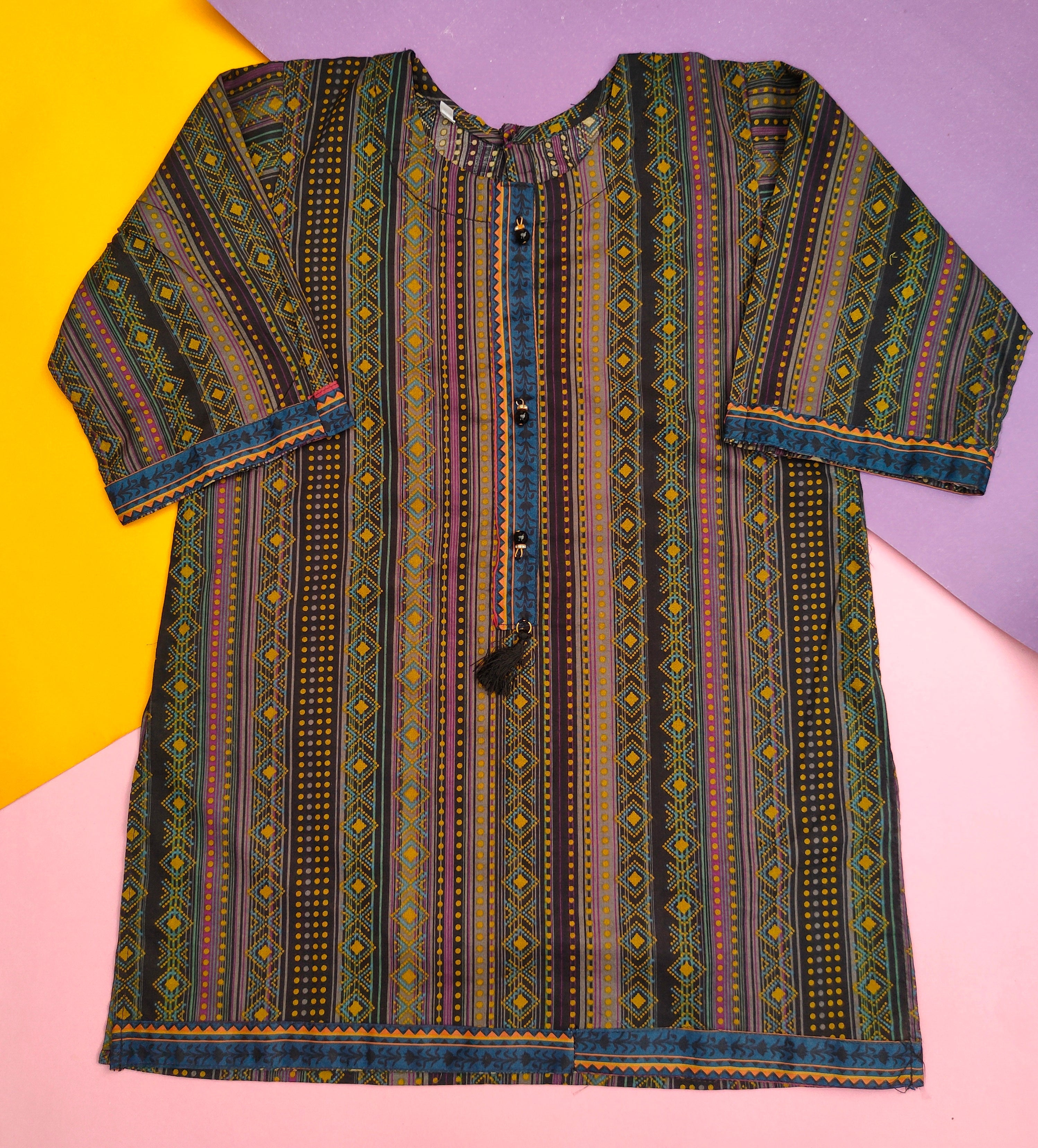 Black lawn kurti for girls ? simple everyday wear, Budget Fit Collection by HIBA FASHION STUDIO