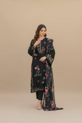 Madiha Gohar Stitched 3 Piece Emb Suit-Mehr E Gul-Silk