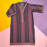 Blue lawn kurti for girls ? simple everyday wear, Budget Fit Collection by HIBA FASHION STUDIO