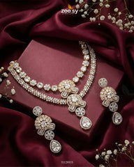 Blush Bold Diamond Necklace Set