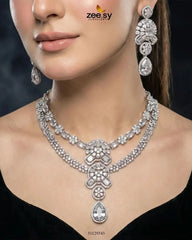 Blush Bold Diamond Necklace Set
