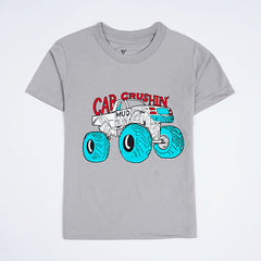 Kjunction Boys Half Sleeves-Printed T-Shirt (Crushin)