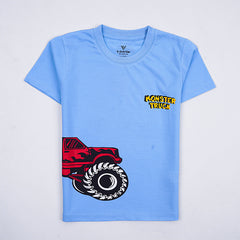 Kjunction boys half sleeves printed t shirt