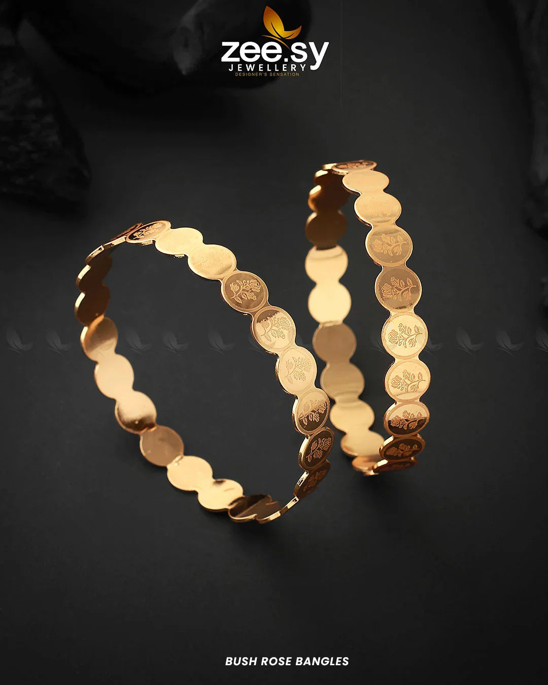 Bush Rose Bangles 2.8 Large - Zeesy Jewellery