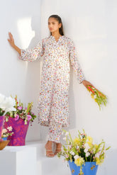 Dhaga Stitched 2 Piece Lawn Suit-Matching separate 002