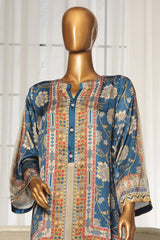 Sada Bahar Stitched 2 Piece Silk Printed Suit-C1-19-Blue